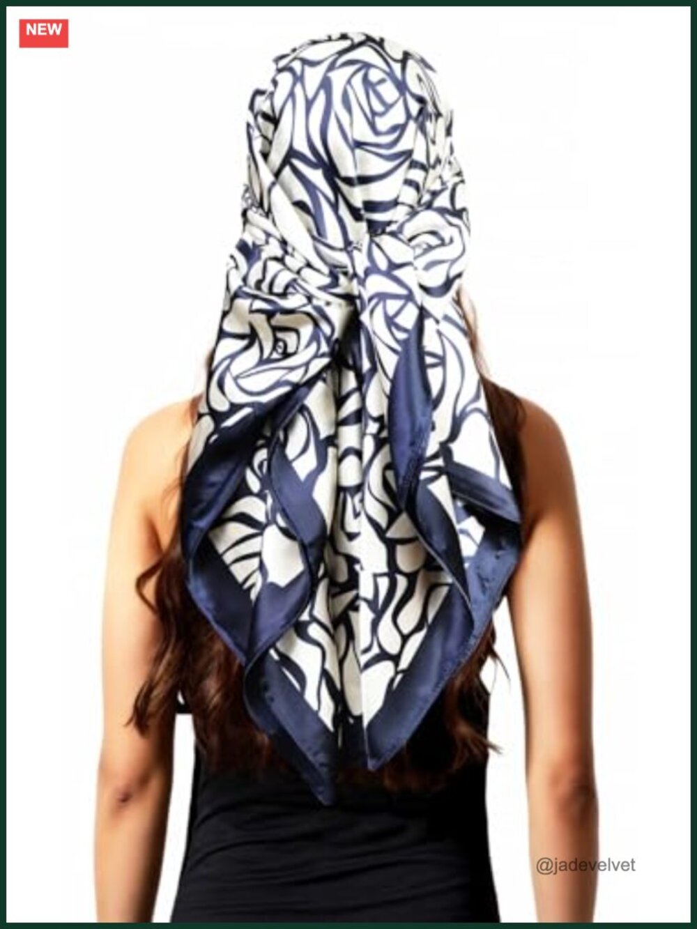 Satin Head Scarf for Women Silk Like Hair Wrap, 35x35 in Square Bandana, Sleep - Picture 1 of 5